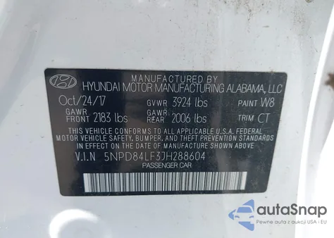 2018 Hyundai Elantra Value Edition from USA, damaged, VIN 5NPD84LF3JH288604